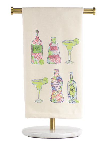 Tequila Sunrise Hand Towel- Cream