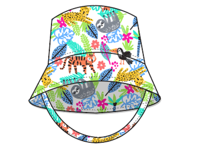 Kids UPF50+ Girls and Boys Bucket Sun Hat