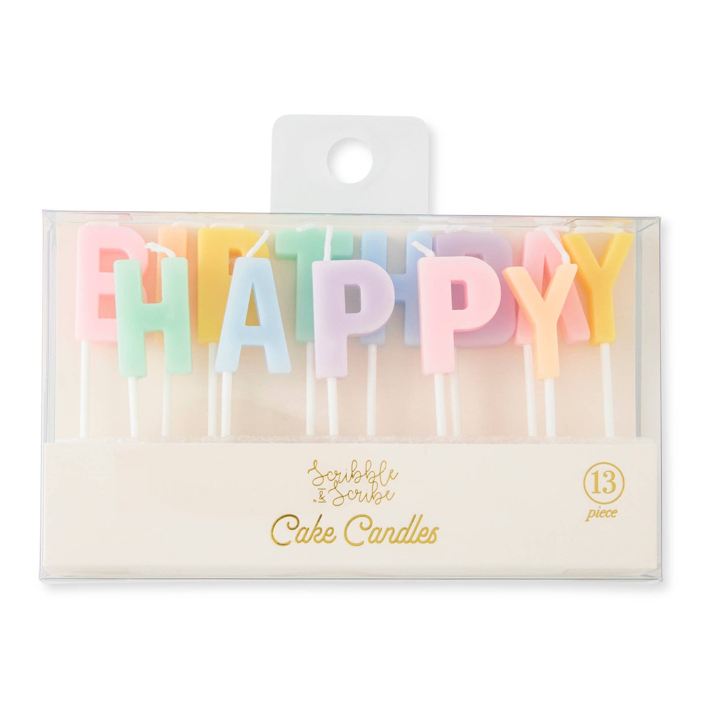 13pc Cake Candles - Happy Birthday