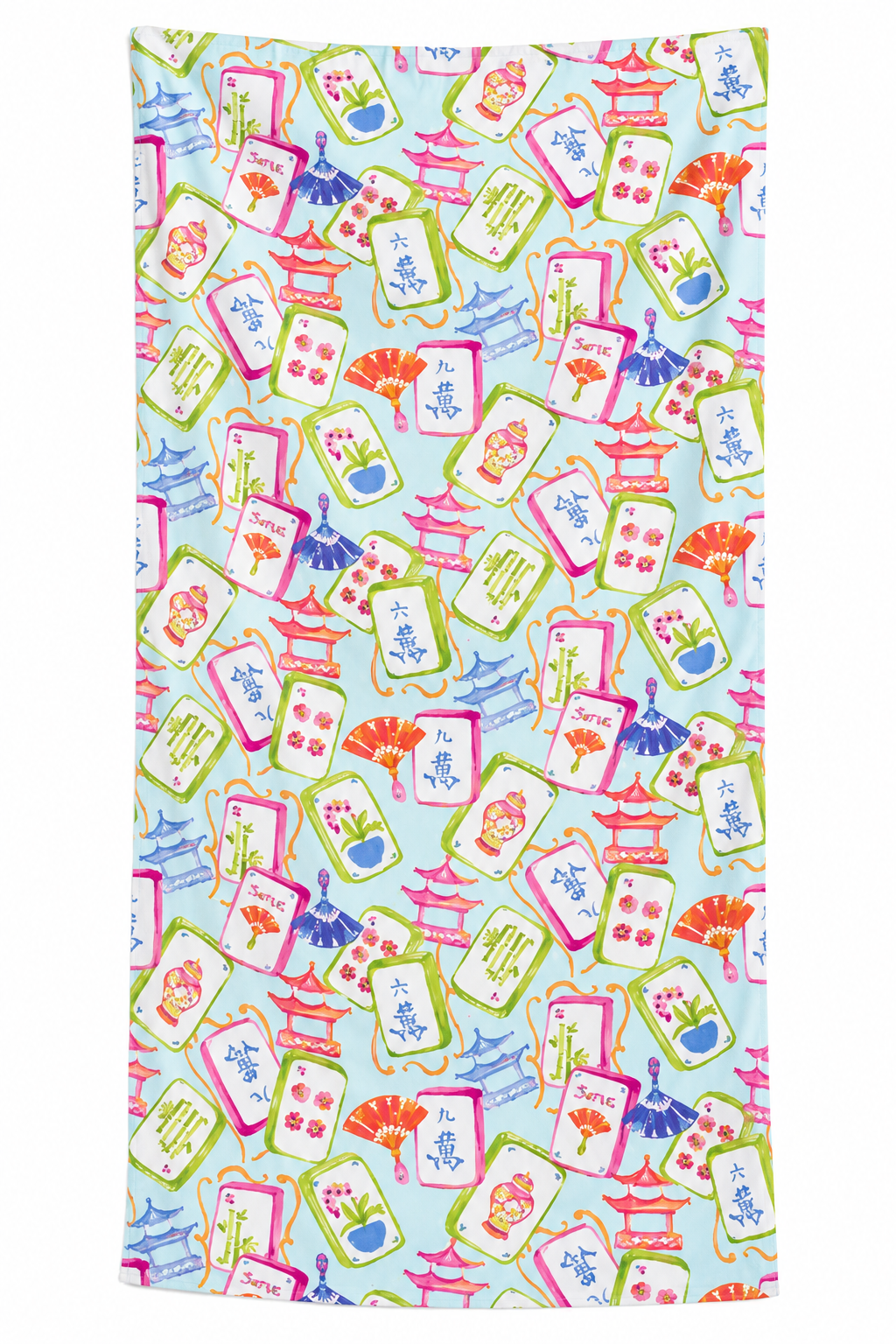 Mahjong Giant Beach Towel  40x70