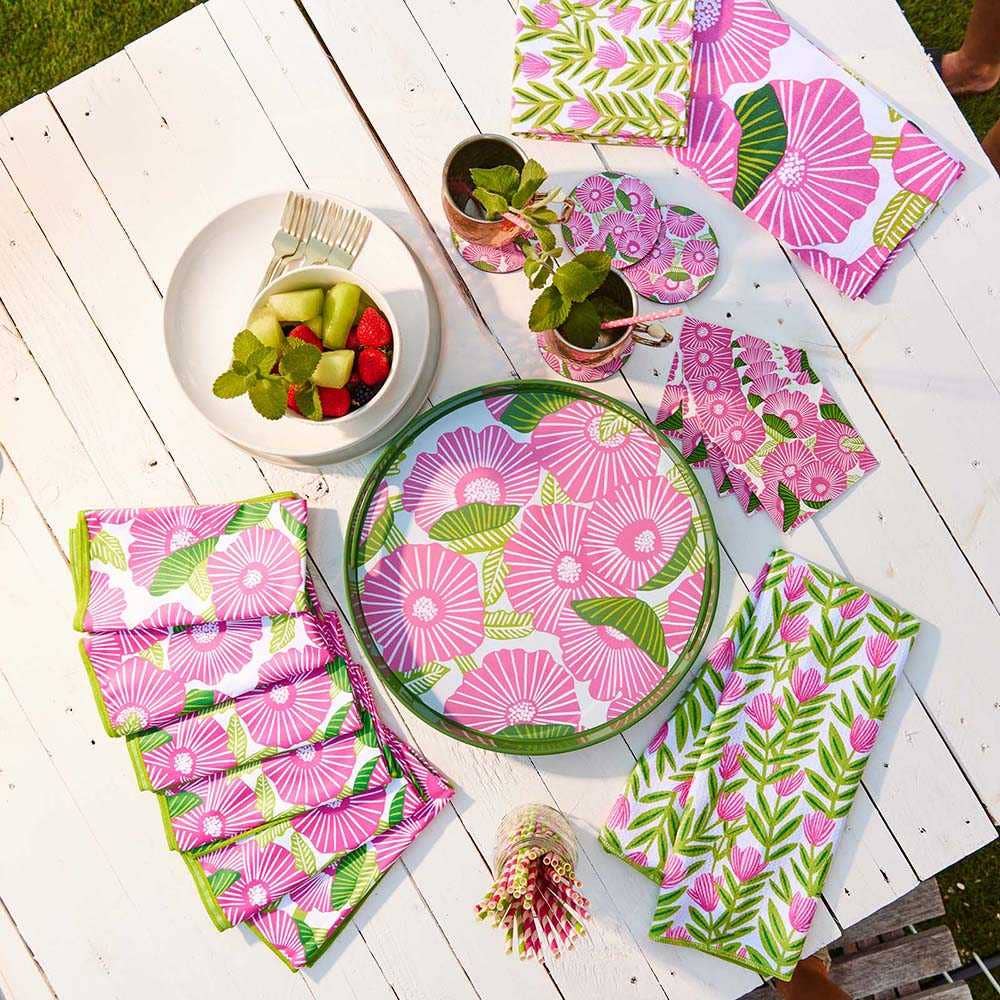 Poppy Papaver Eco Kitchen Tea Towel