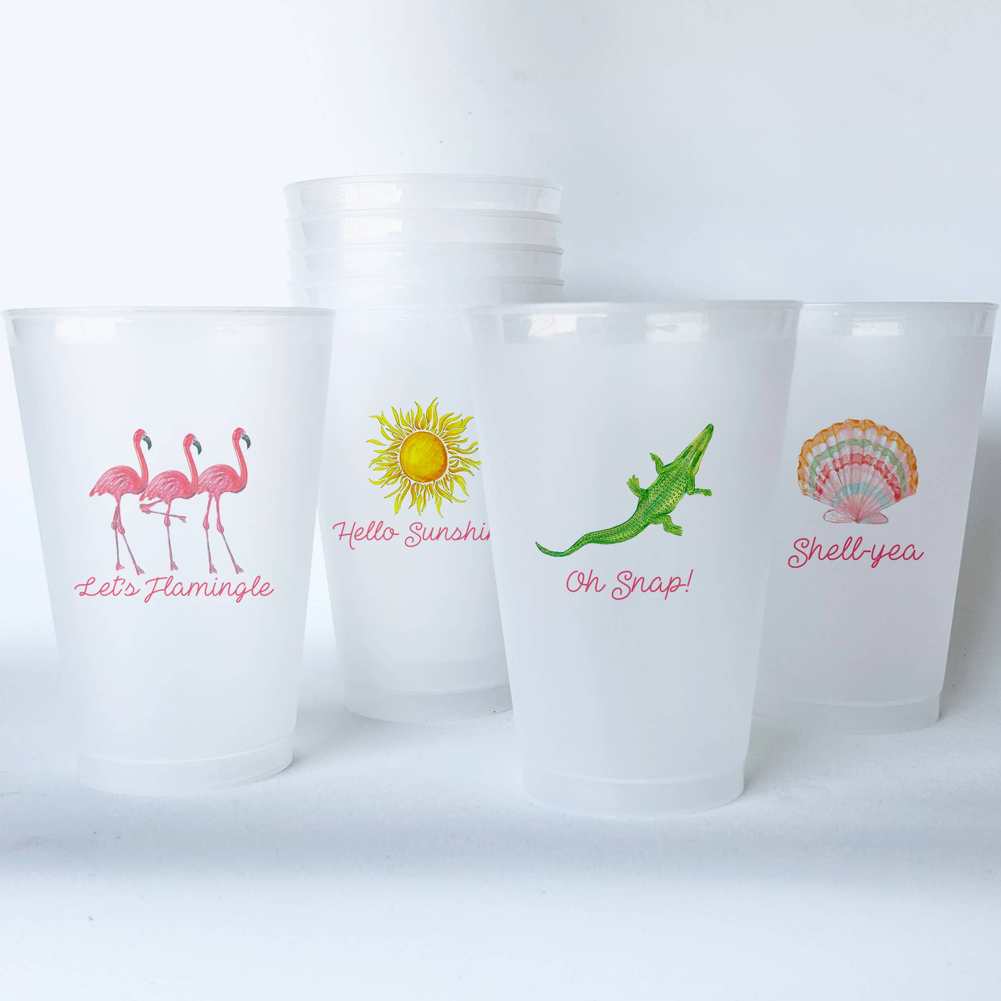 Florida Shatterproof 20 oz Plastic Cups (Set of 8)
