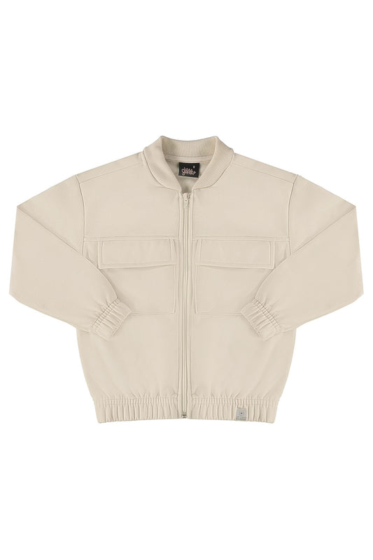 Beige Sweat Jacket