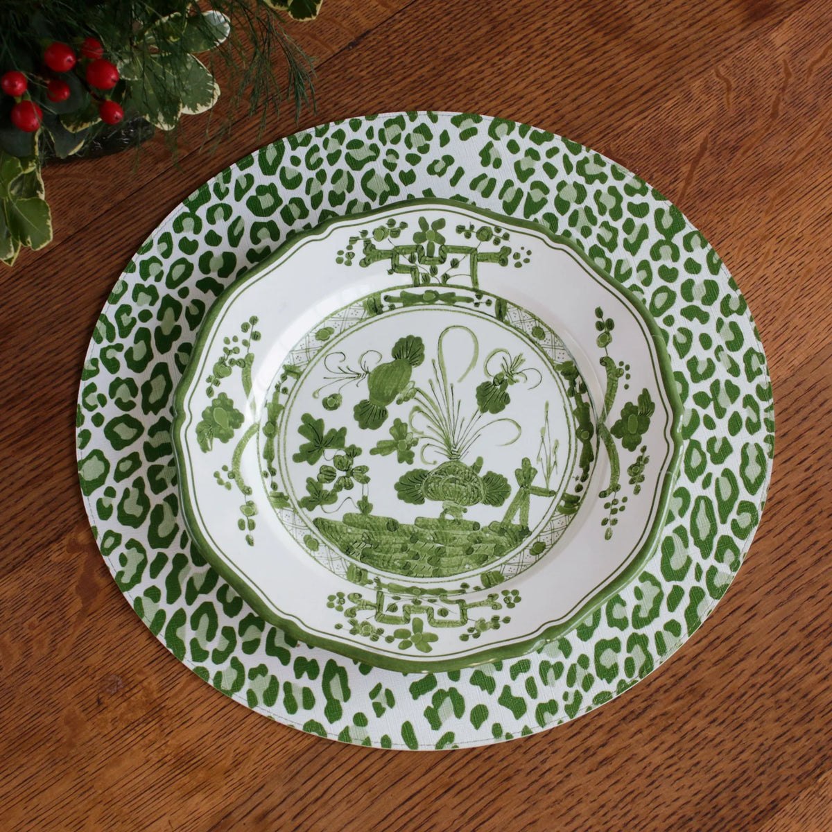 VIDA Faenza 9" Salad Plates Set of 4 - Green