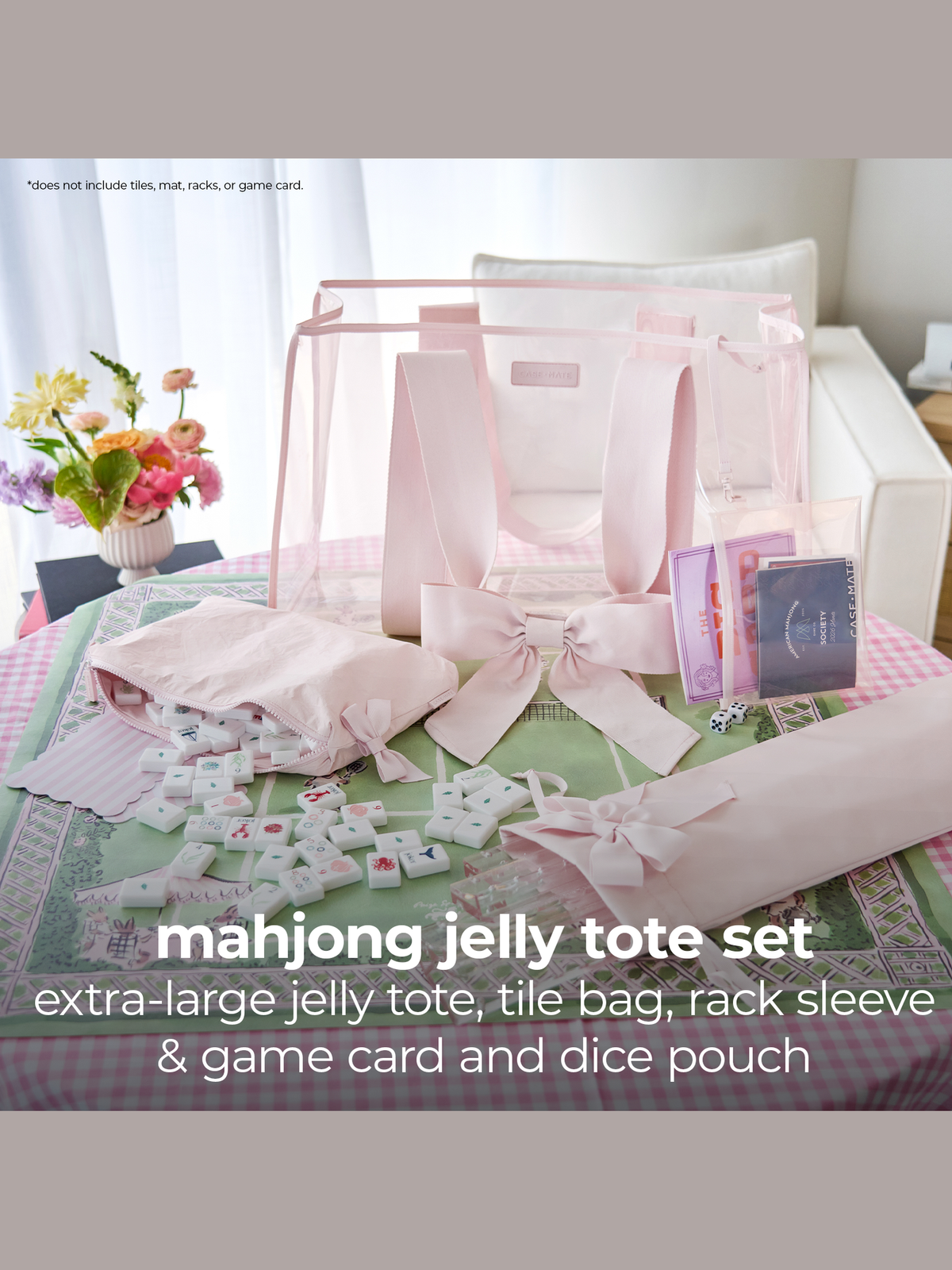 Case-Mate Mahjong Jelly Tote Set