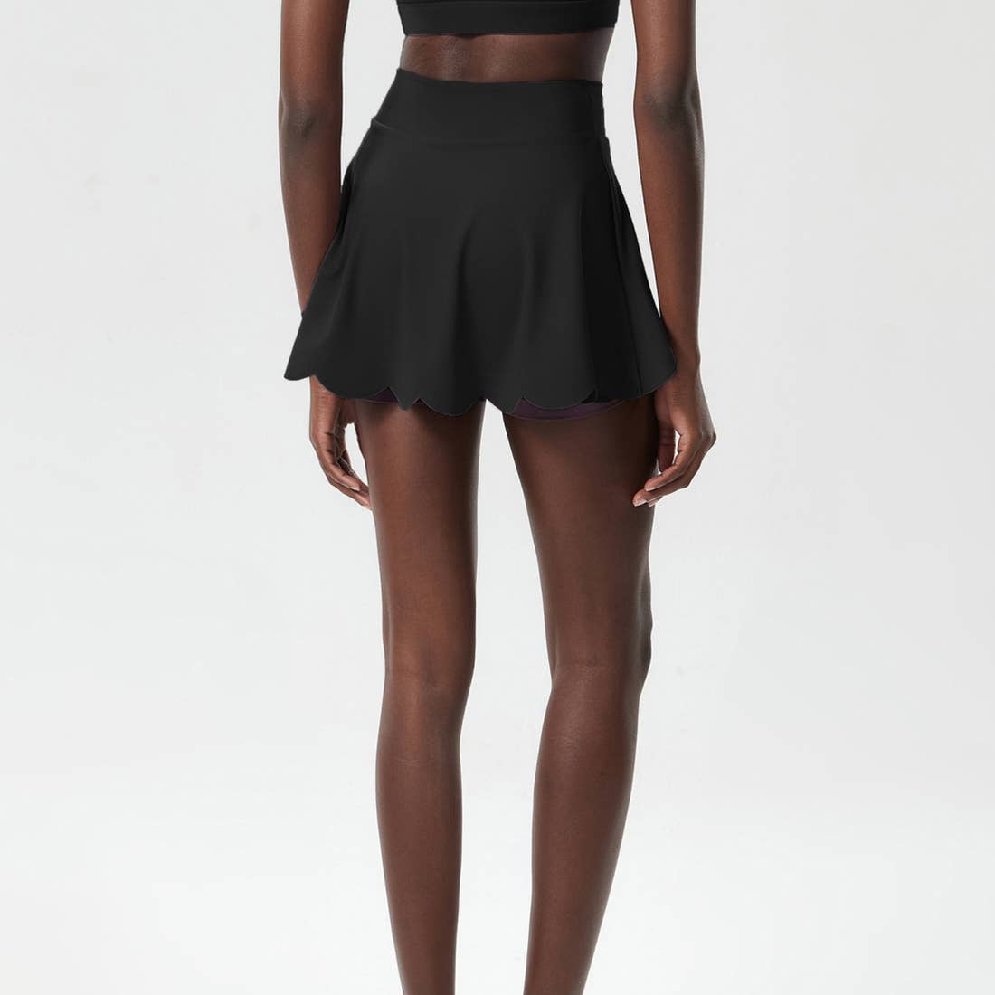 Wavy A-Line Tennis Skirt