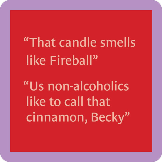 COASTER Fireball | Funny Party Gift | Home Bar Decor