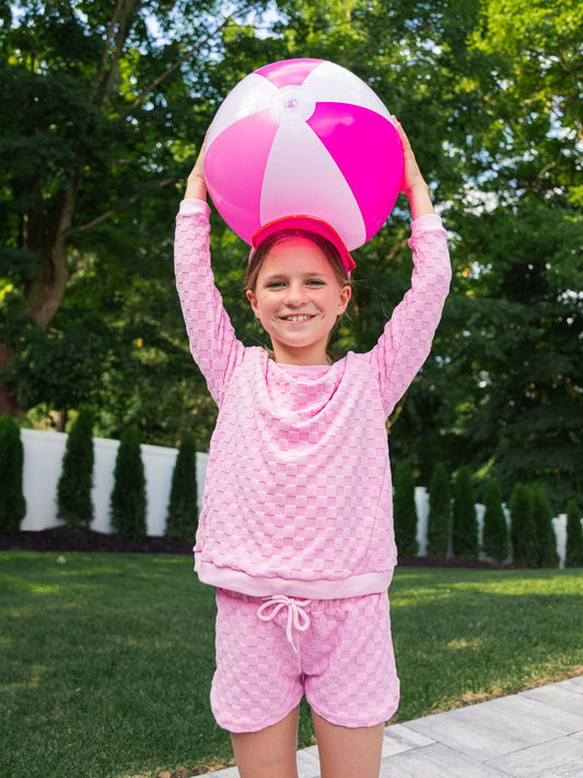 Marli Terry Sweatshirt - Light Pink: PINK / 6/6X