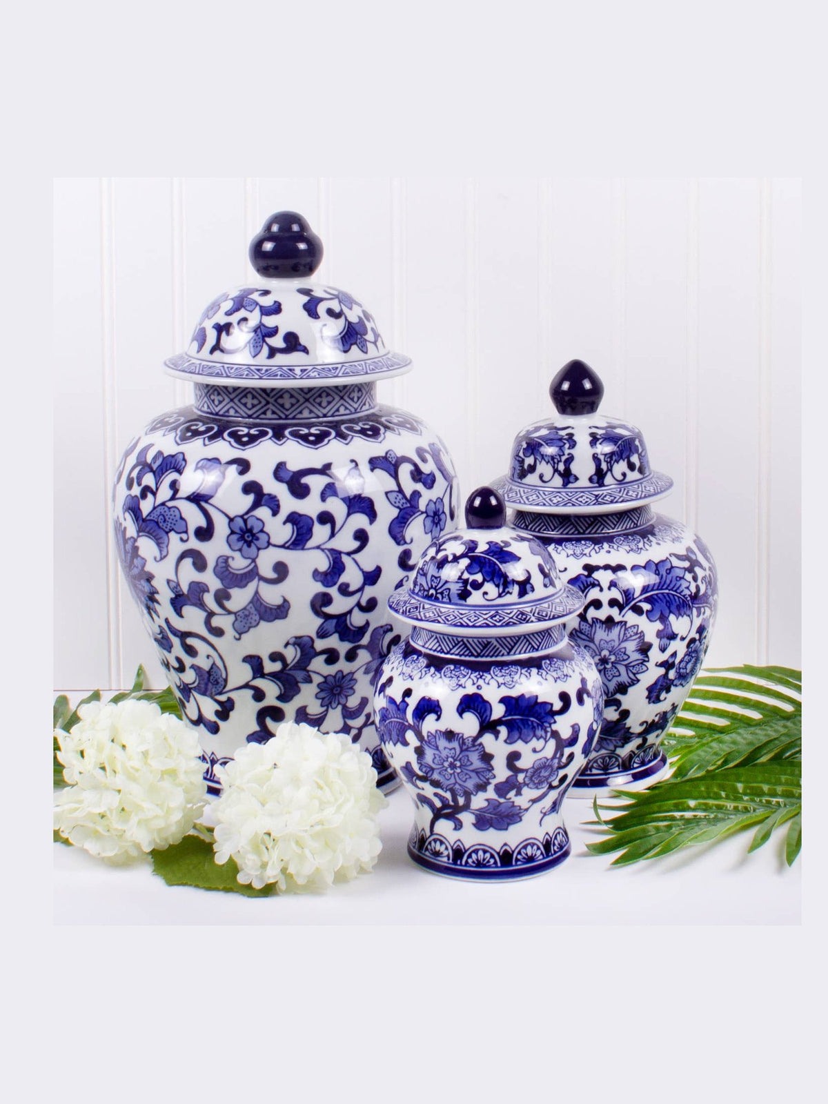 Extra Large Porcelain Chinoiserie Ginger Jar