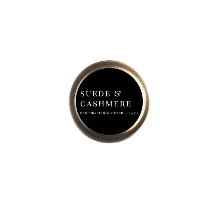 Suede & Cashmere 4oz Travel Candle