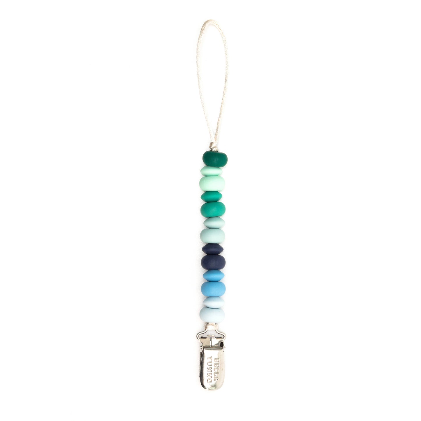 Blue Multicolor Pacifier Clip