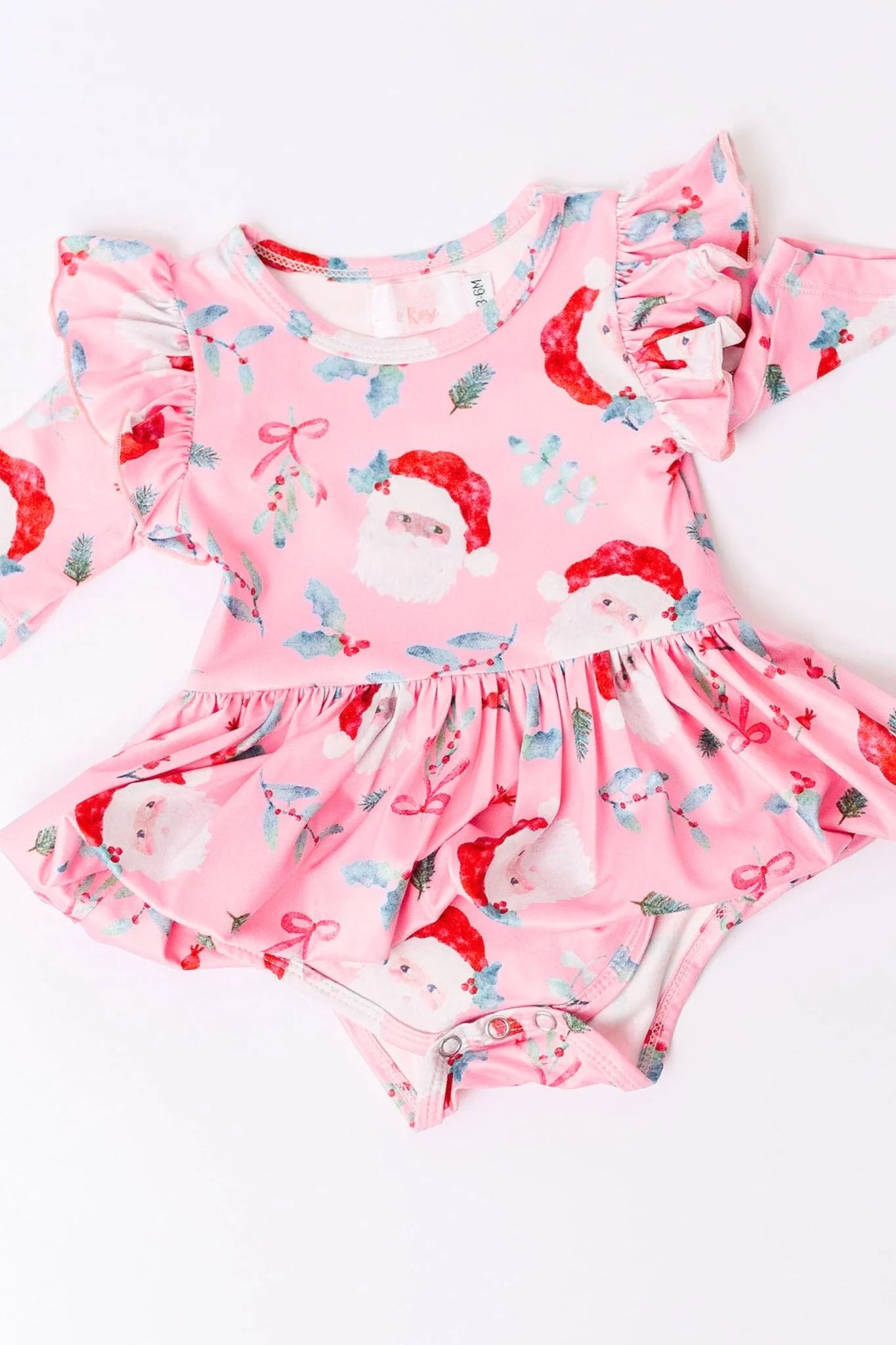 Jolly Old St Nick Twirl Flutter Bodysuit