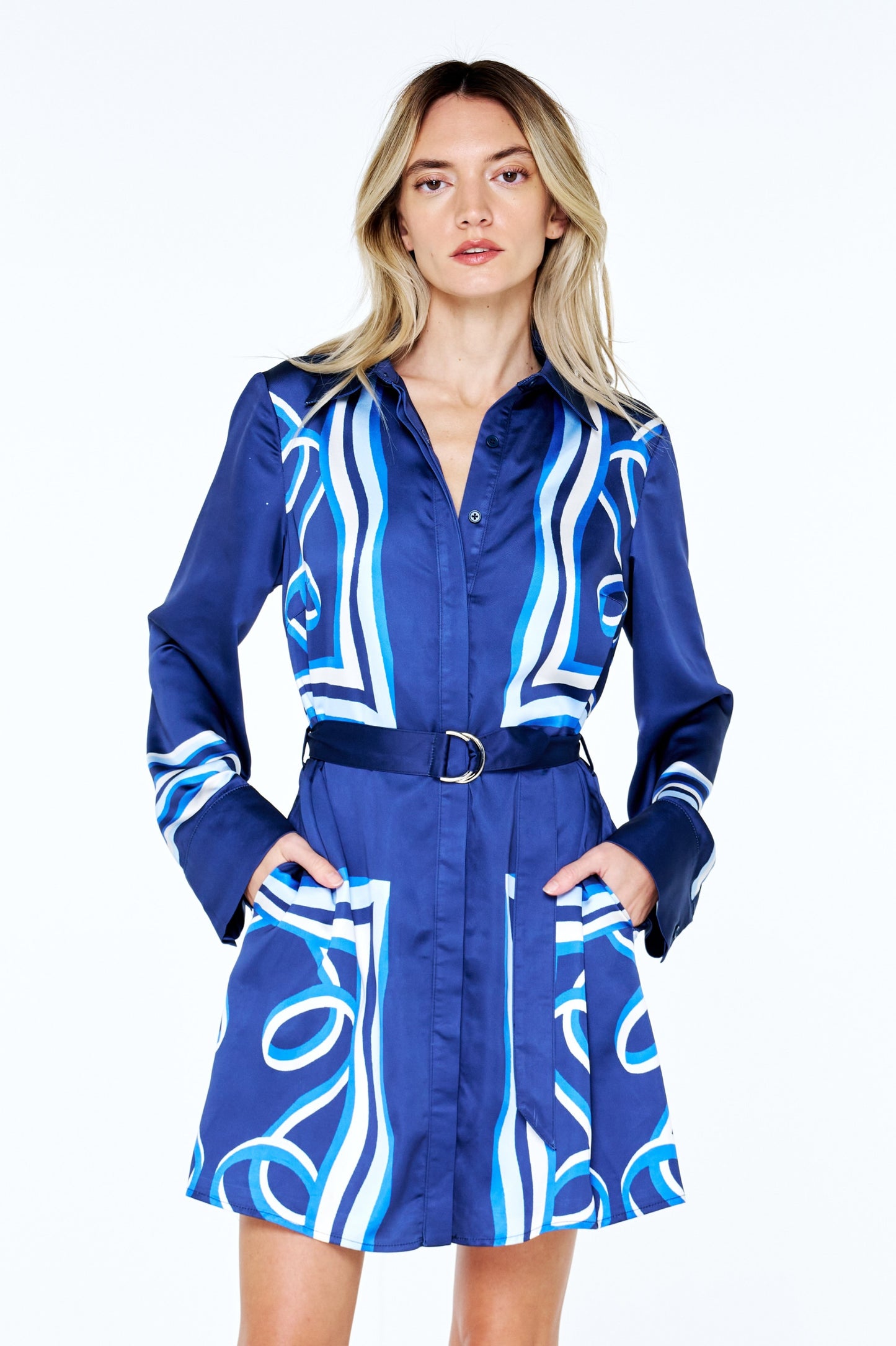 Jaxie Printed Shirt Dress