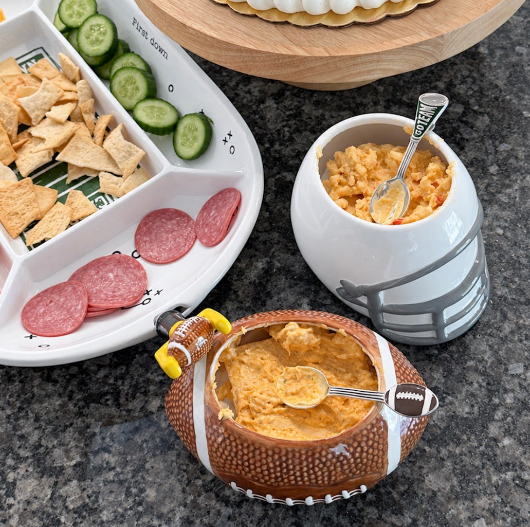 Football Dip Bowl and Spoon