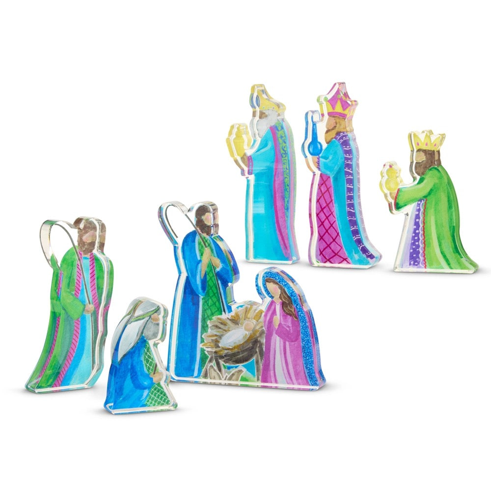 Brightest Blessing Acrylic Nativity Set