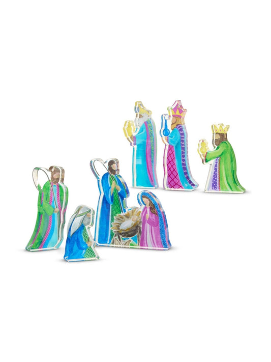 Brightest Blessing Acrylic Nativity Set