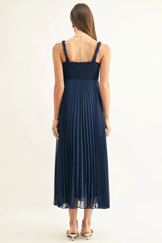 Lillian Pleated Maxi Dress