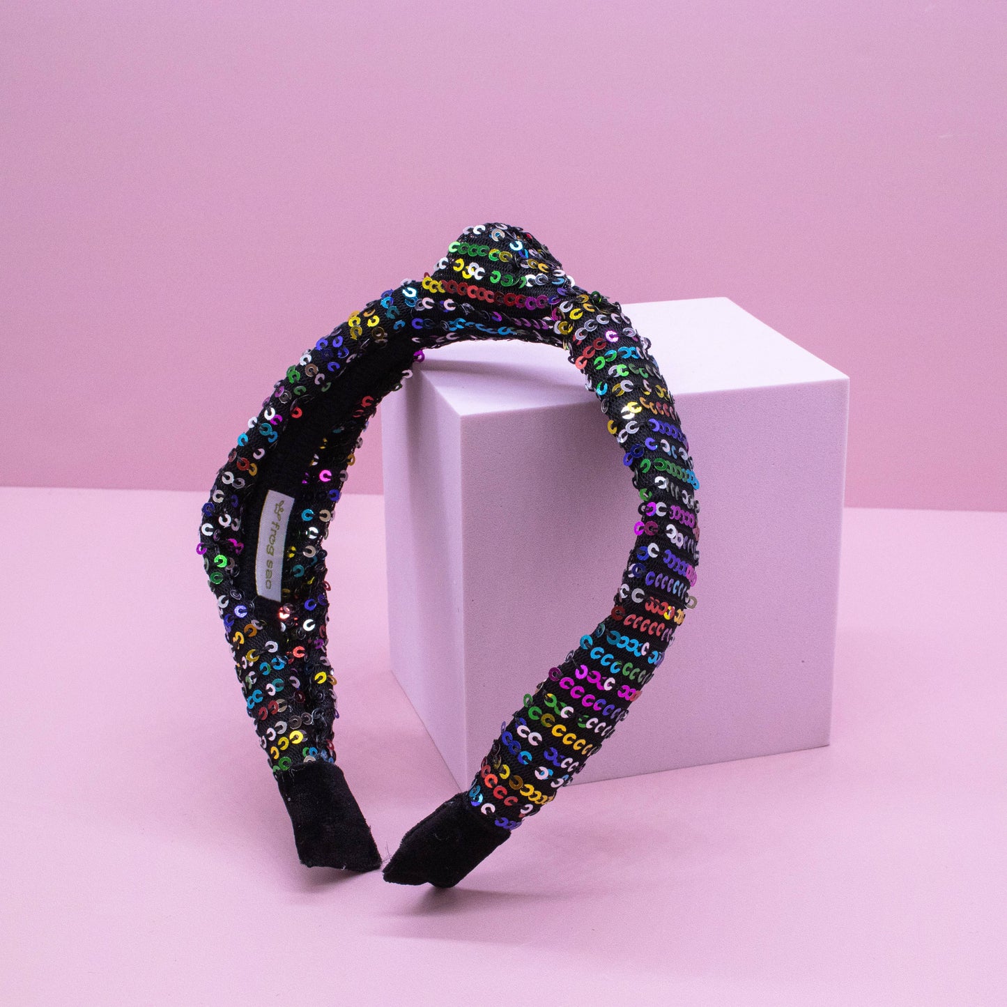 Kids Knot Headband - Rainbow Sequin Knotted Hair Accessories