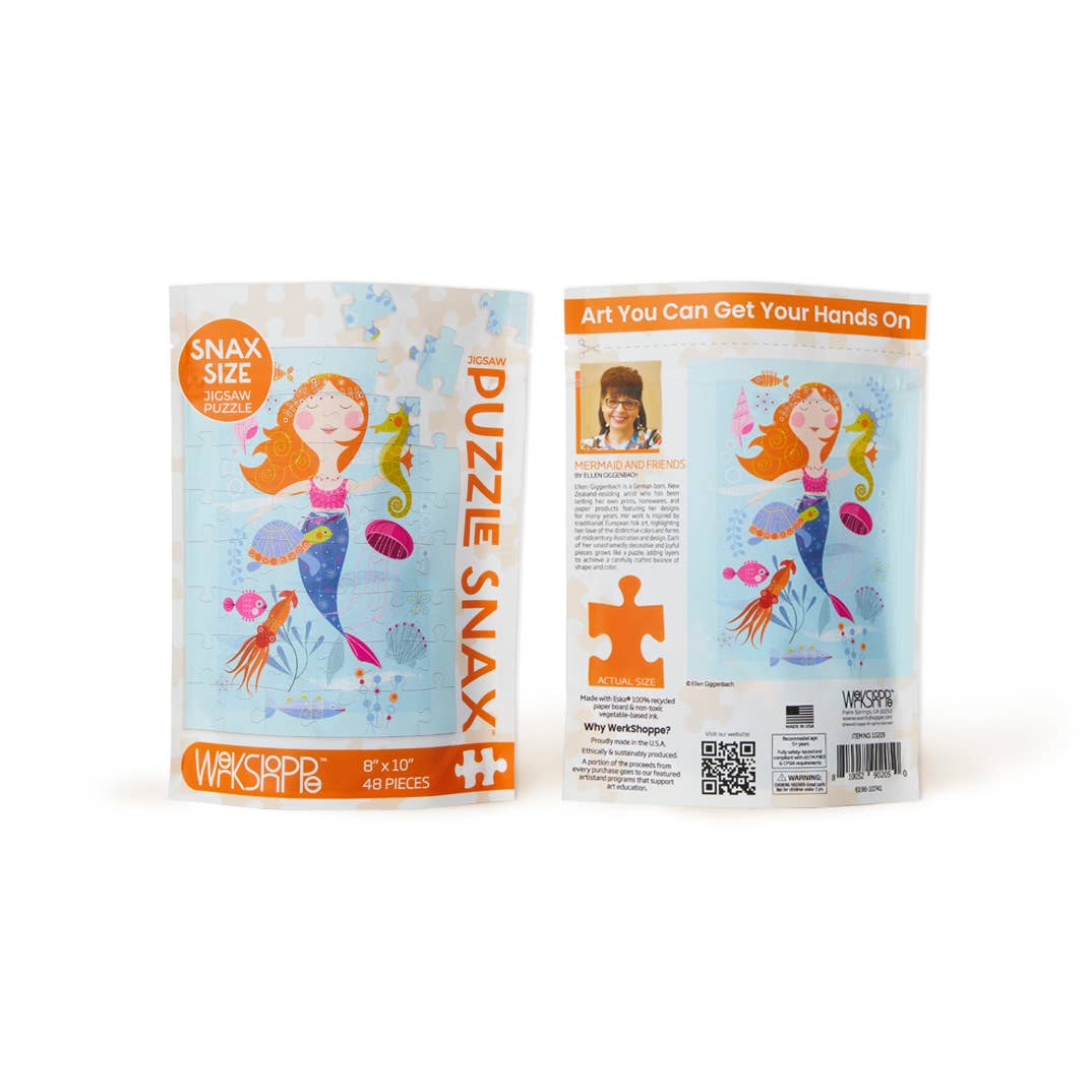 Mermaid and Friends | 48 Piece Kids Puzzle Snax