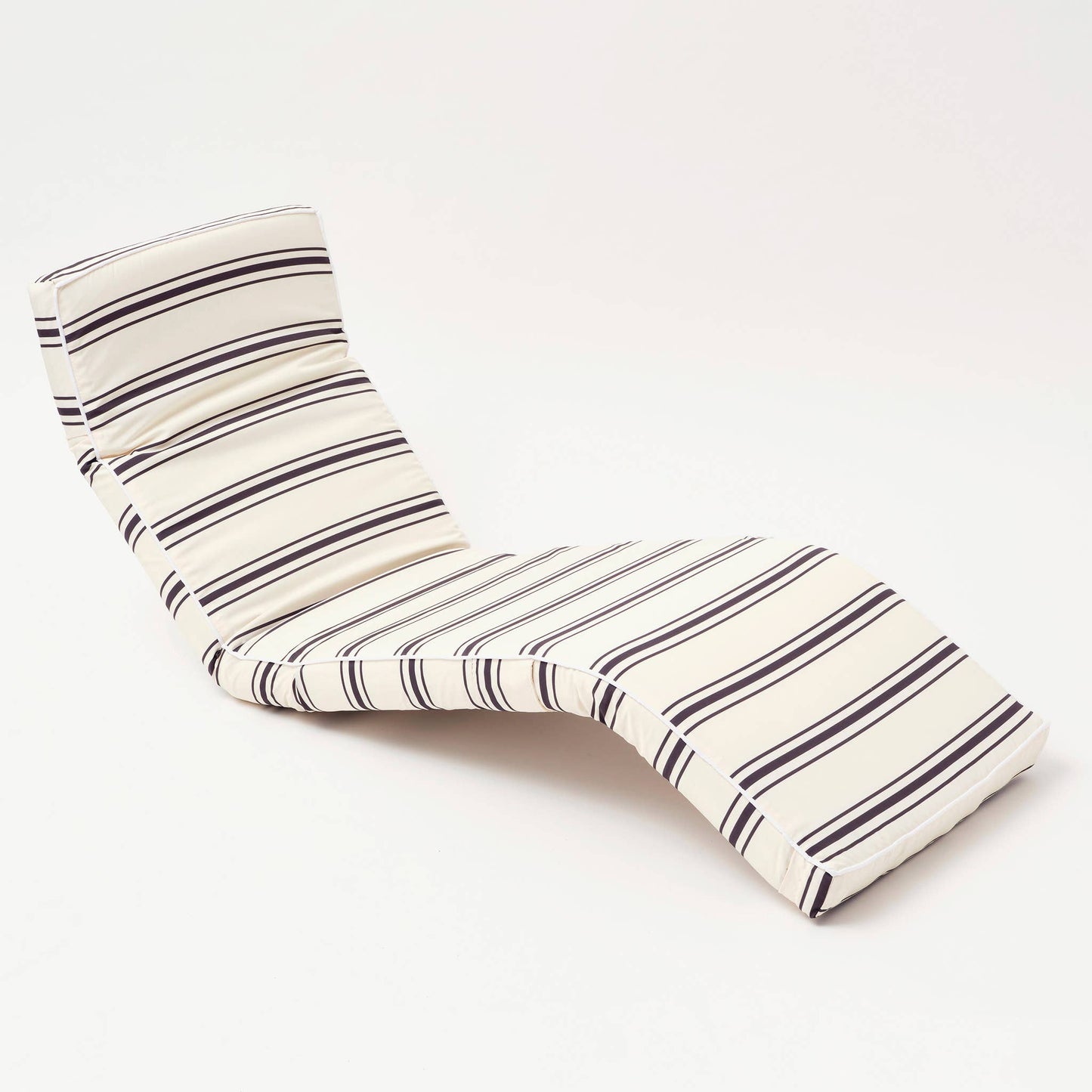 The Lounger Chair Charcoal Stripe