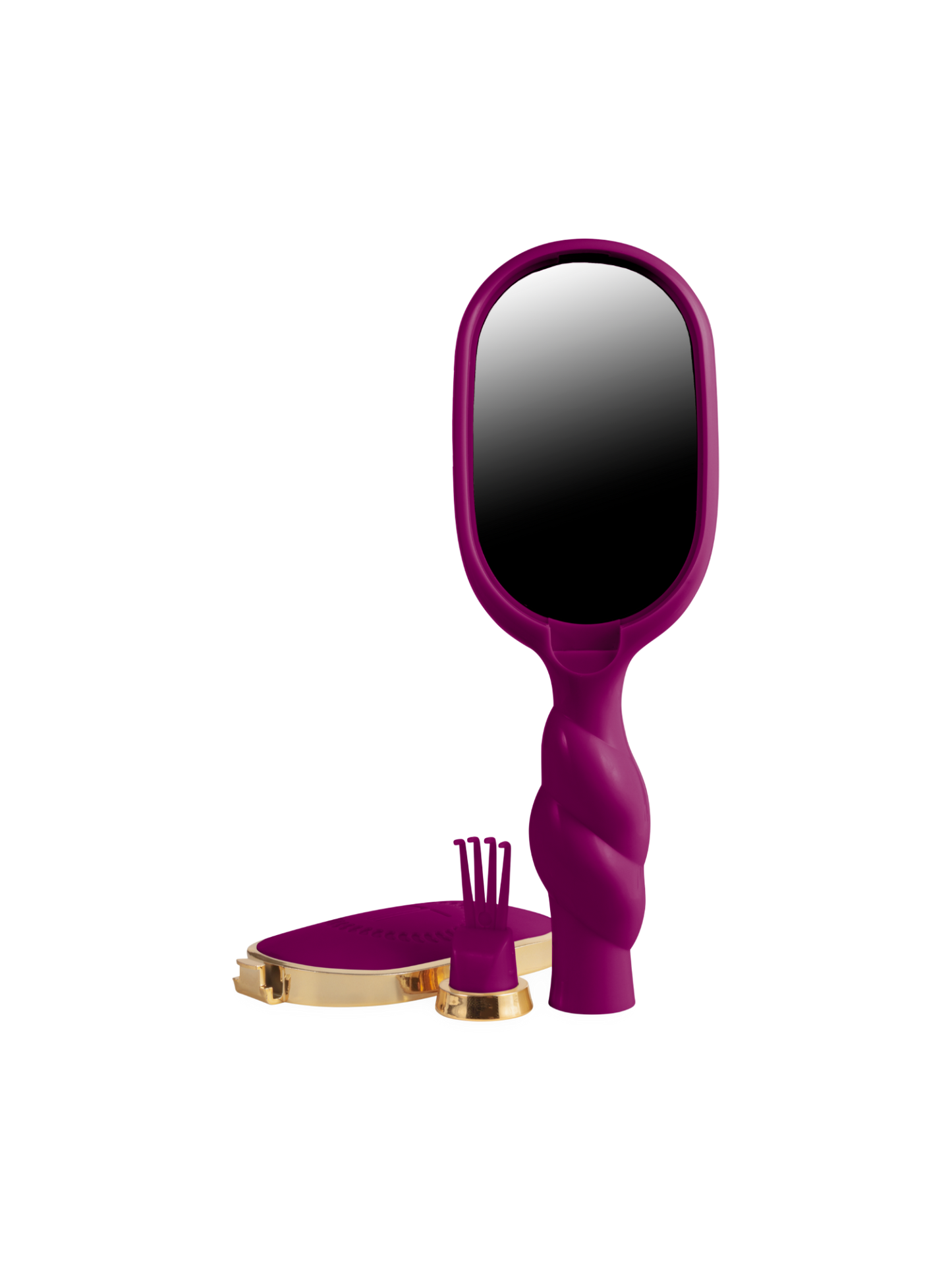 Mini Boar Bristle Hair Brush - Mulberry