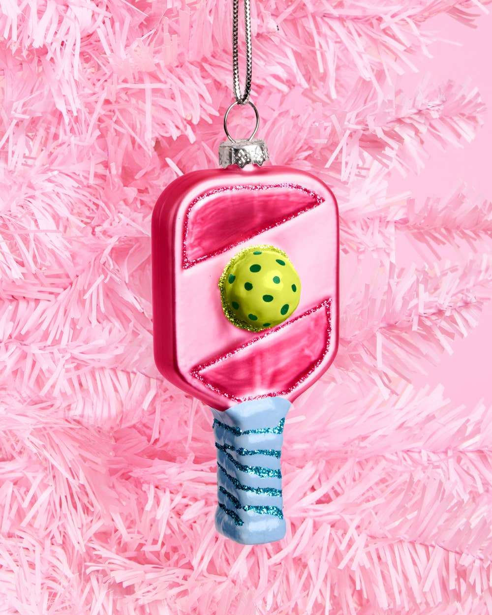 Pickleball Christmas Ornament - glass ornament