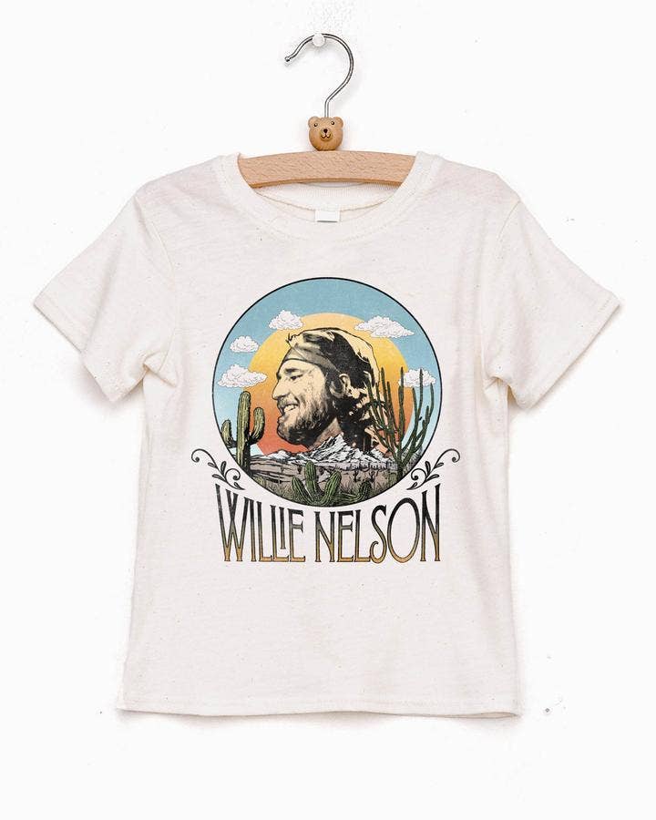 Willie Nelson In the Sky Oatmeal Graphic Tee