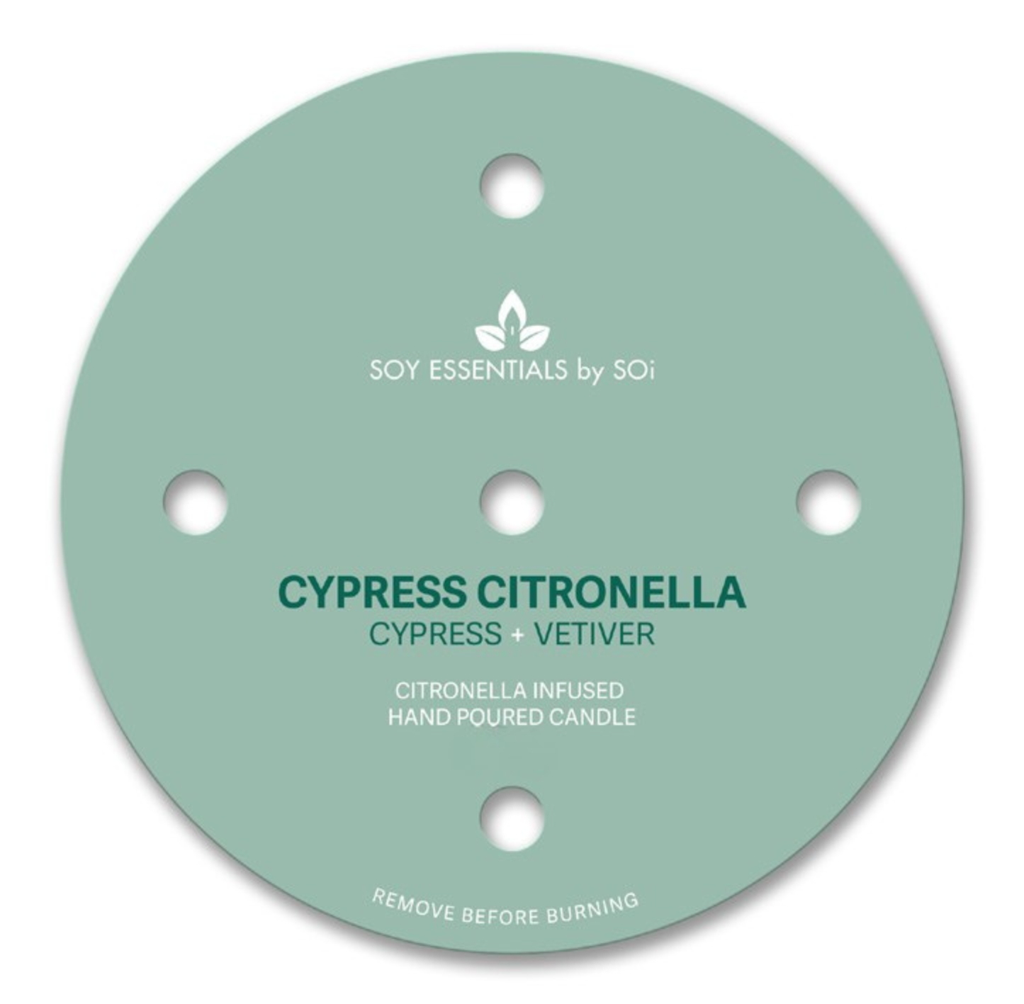 Cypress Citronella Ceramic 5 Wick 30oz Patio Candle