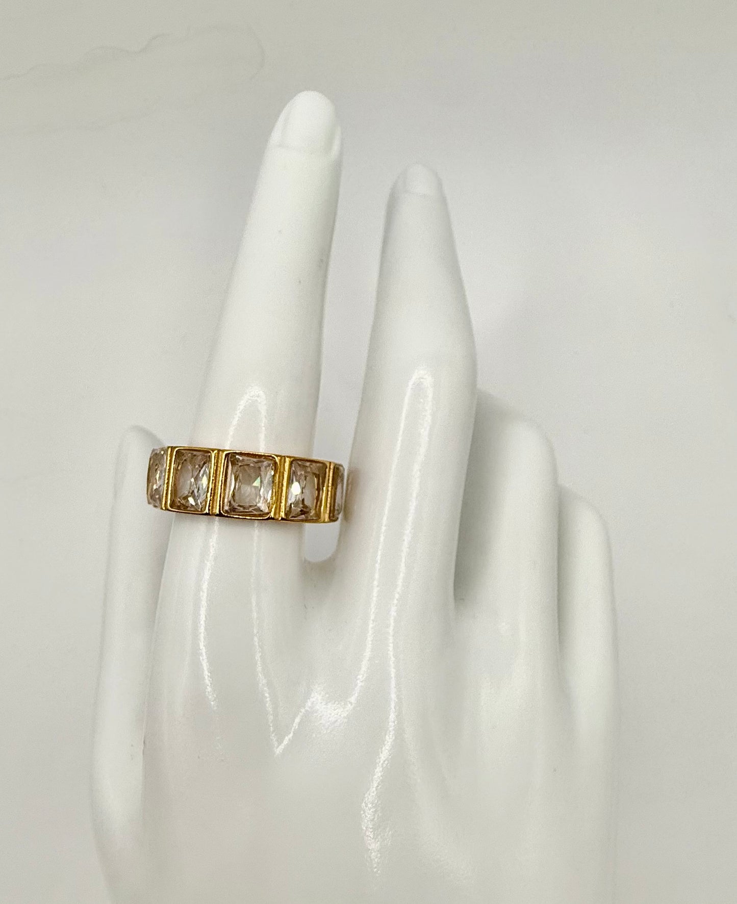 CZ Square Ring