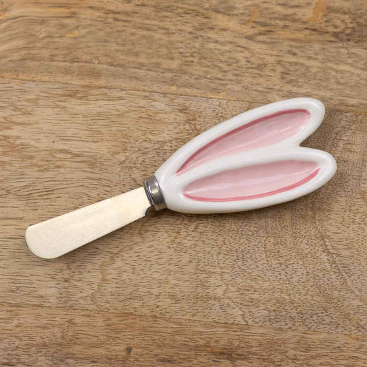 Bunny Ears Spreader   White/Pink   6"