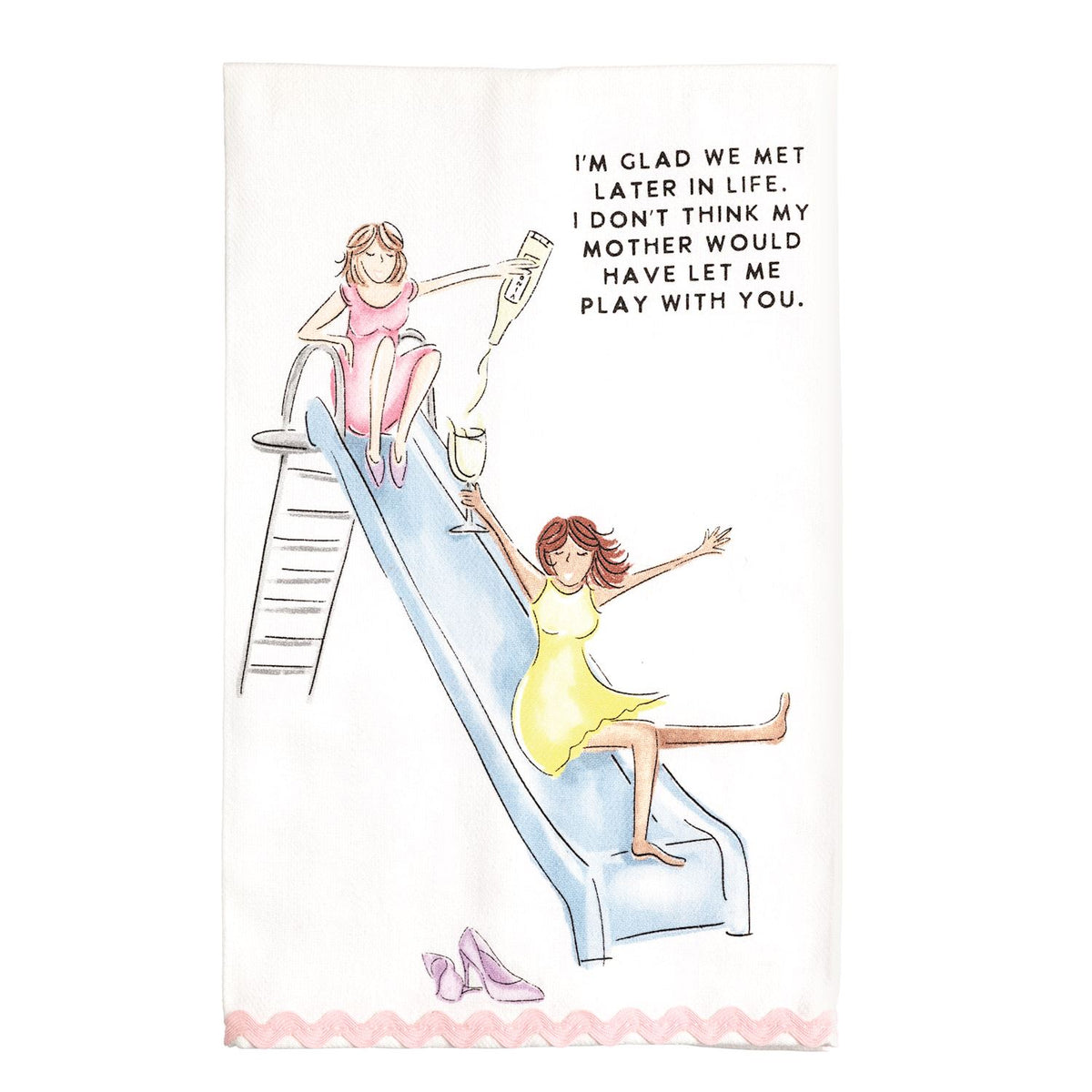 Glad we met later Hand Towel