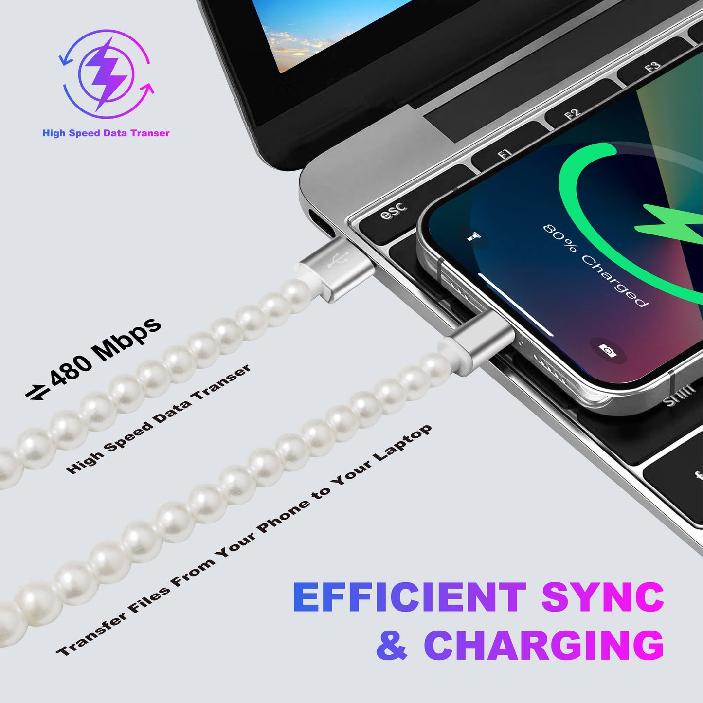 Tech Mod Beads iPhone Cables – Style Meets Function | 4 Ft