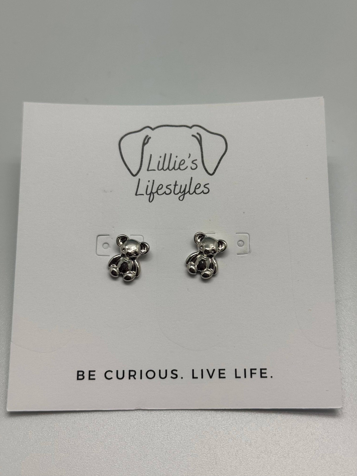 Teddy Bear Stud Earrings