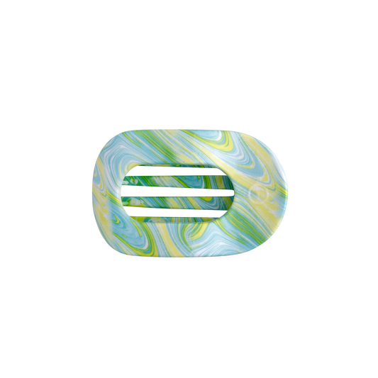 By the Sea Shore | Small | Flat Round Hair Clip