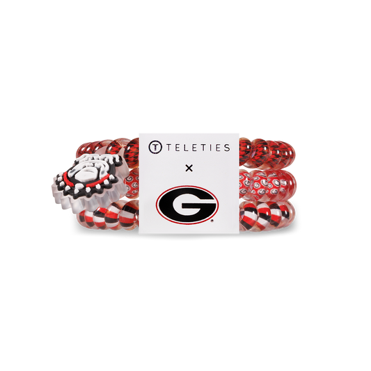 Spiral Hair Coils | Small | University of Georgia Hair Ties