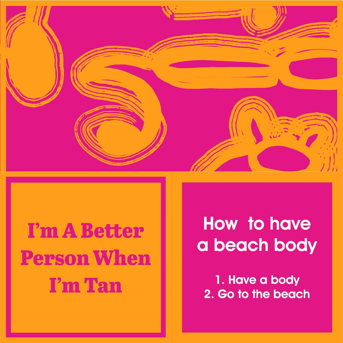 NAPKIN Beach  Beach Body | Funny Gift | Cocktail Napkin