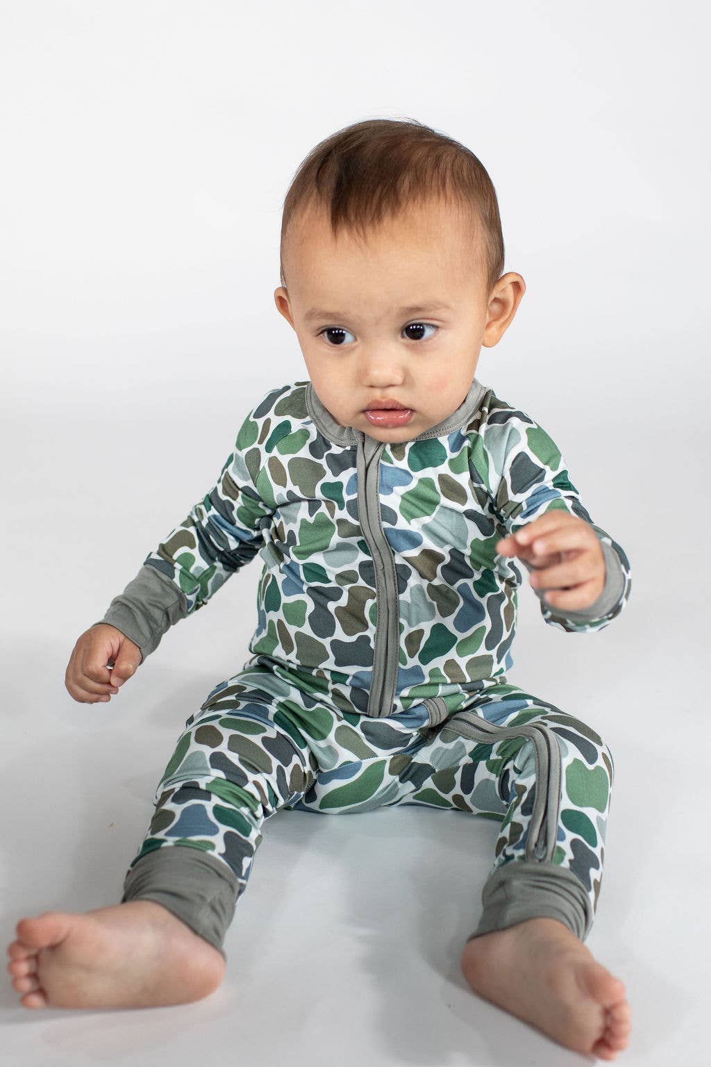 Pebble Camo - Zip Convertible PJs