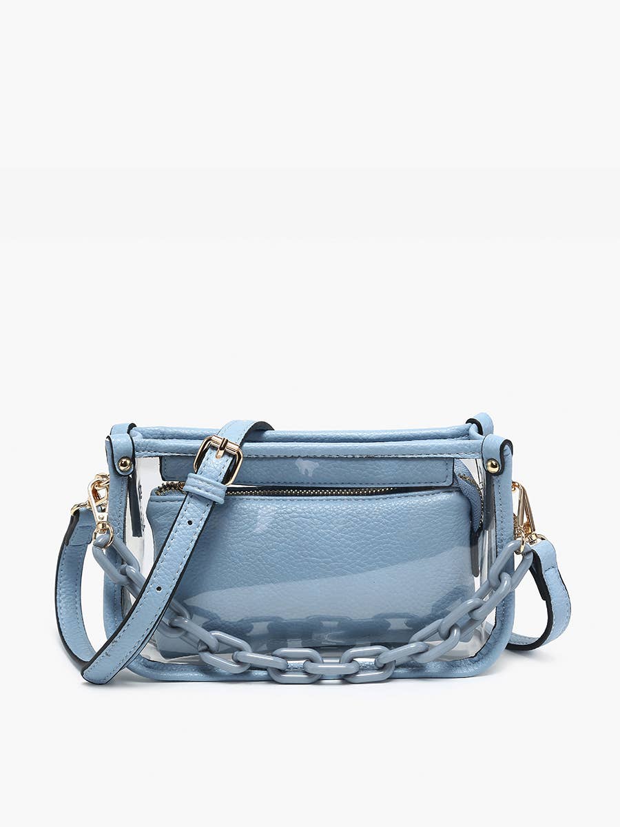 Jessica Stadium Clear Crossbody Bag – Chain Strap | M2226CR