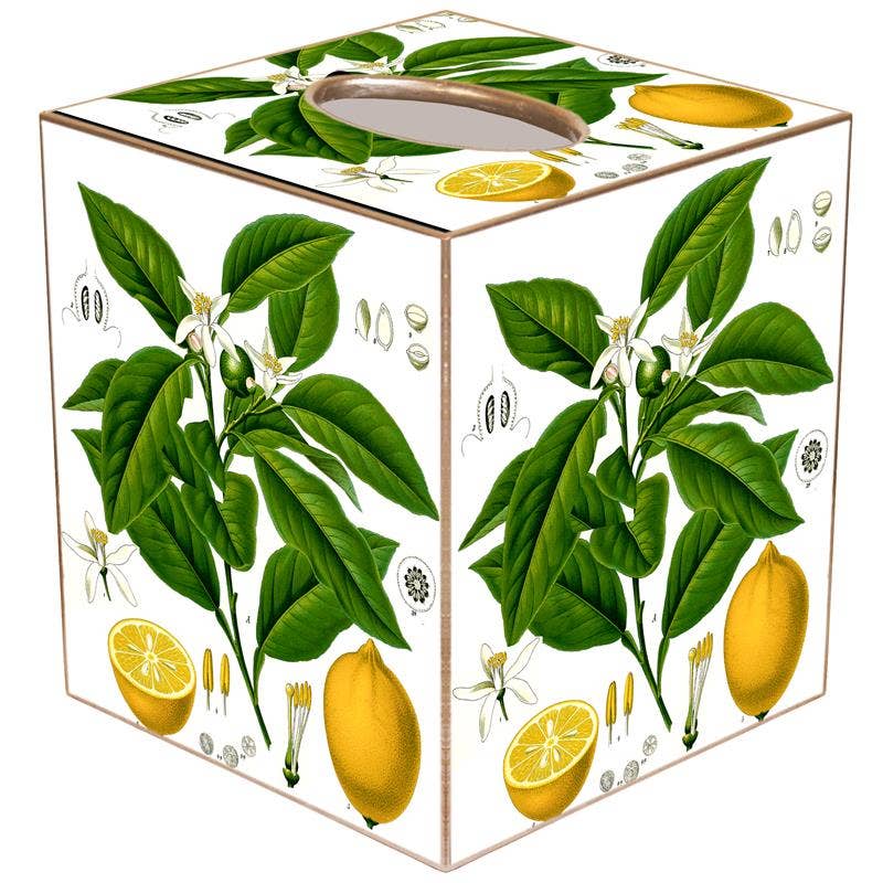 TB7879 Vintage Lemons Tissue Box Cover