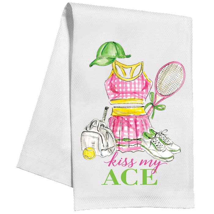Kiss My Ace Tennis Kitchen Towel - Thumbnail 2