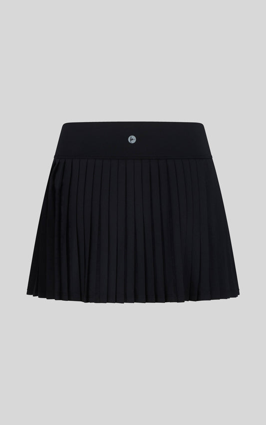 Girls Pleated Tennis Skort: Black