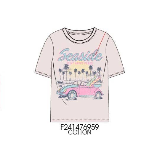 Seaside is my happy place tee