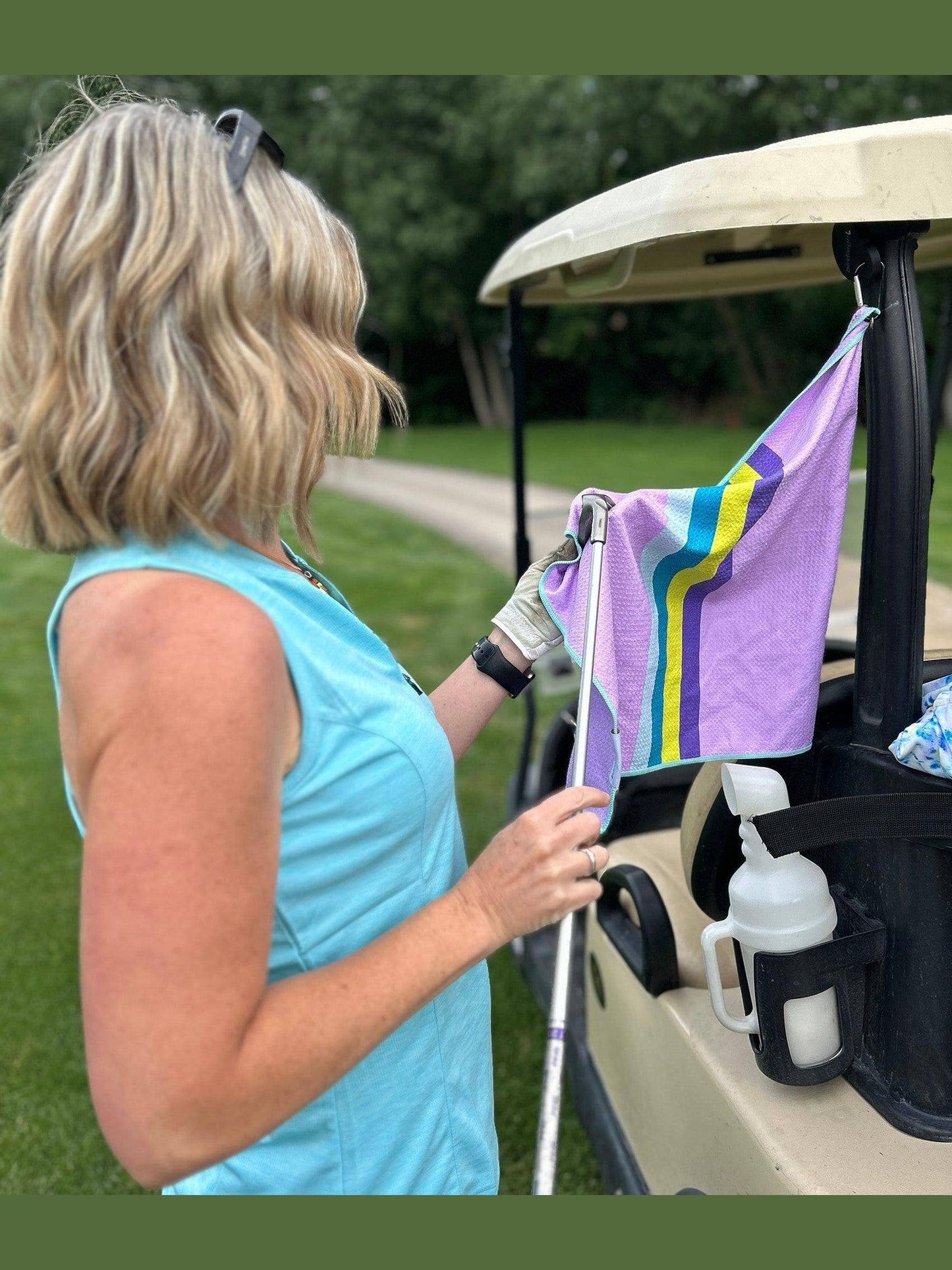 Lilac Dreams Magnetic Golf Towel