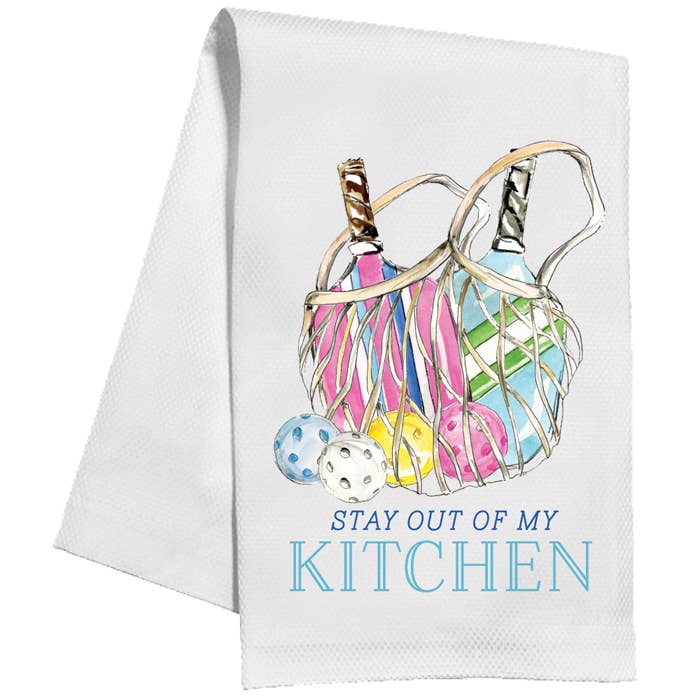 Stay Out Of My Kitchen Pickleball Net Kitchen Towel - Thumbnail 3