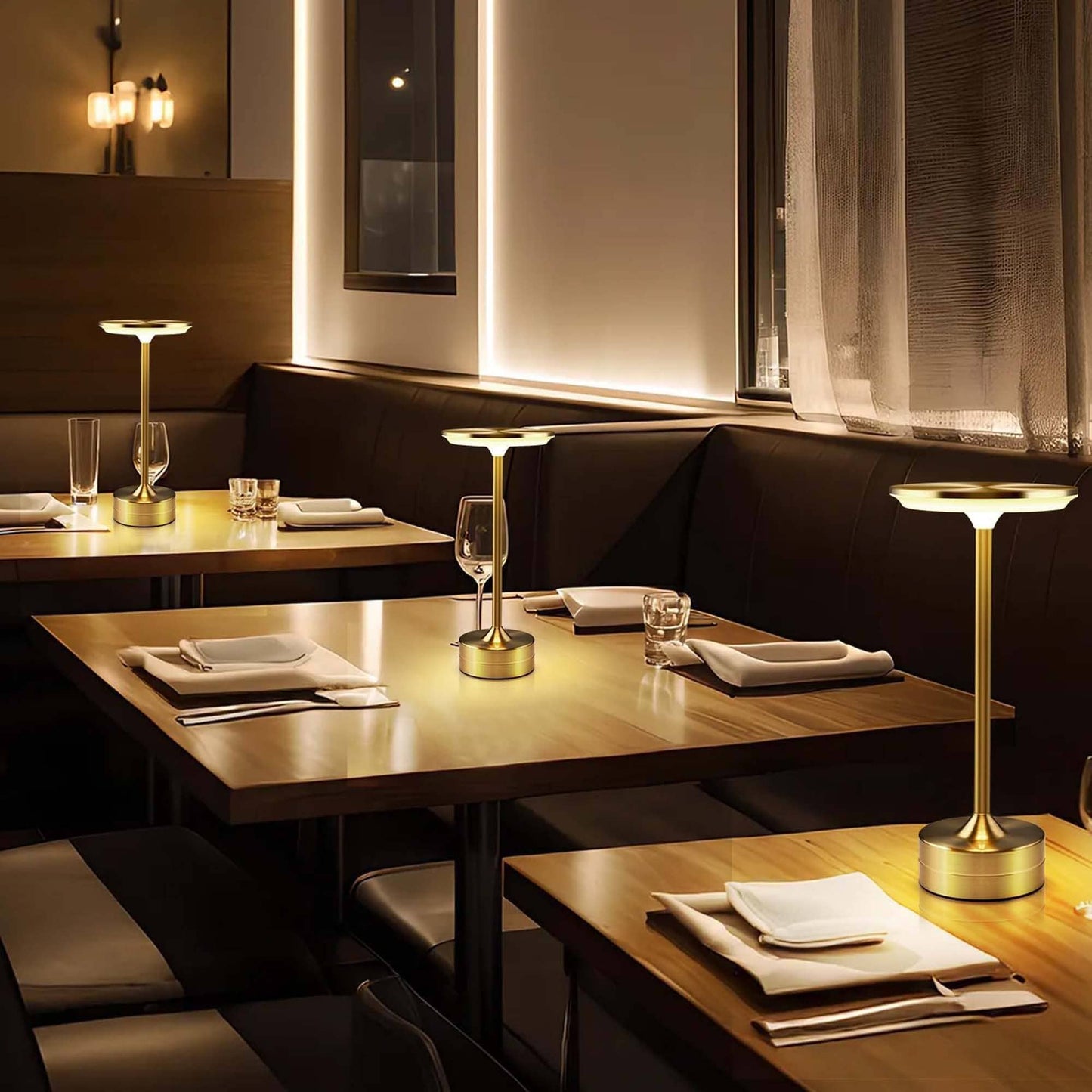 LED Table Lamp – Touch Control, Dimmable, Rechargeable