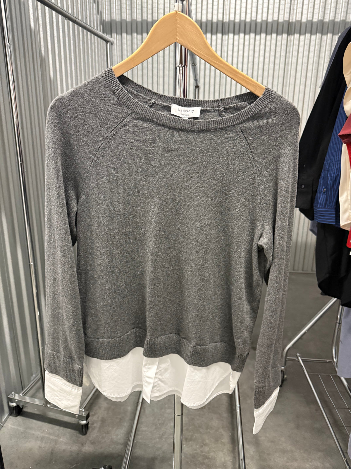 2-Fer Sweater - Gunmetal