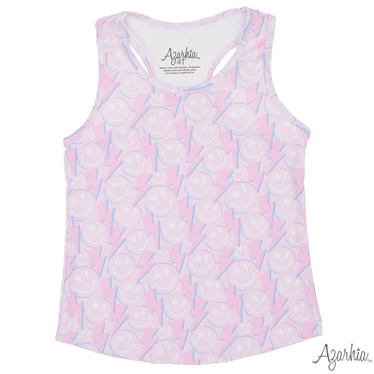 Smiley Spark Printed Tank