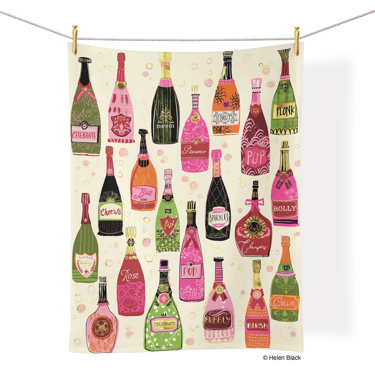 Bubble Pop Fizz | Cotton Tea Towel