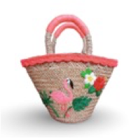 Flamingo Woven Tote
