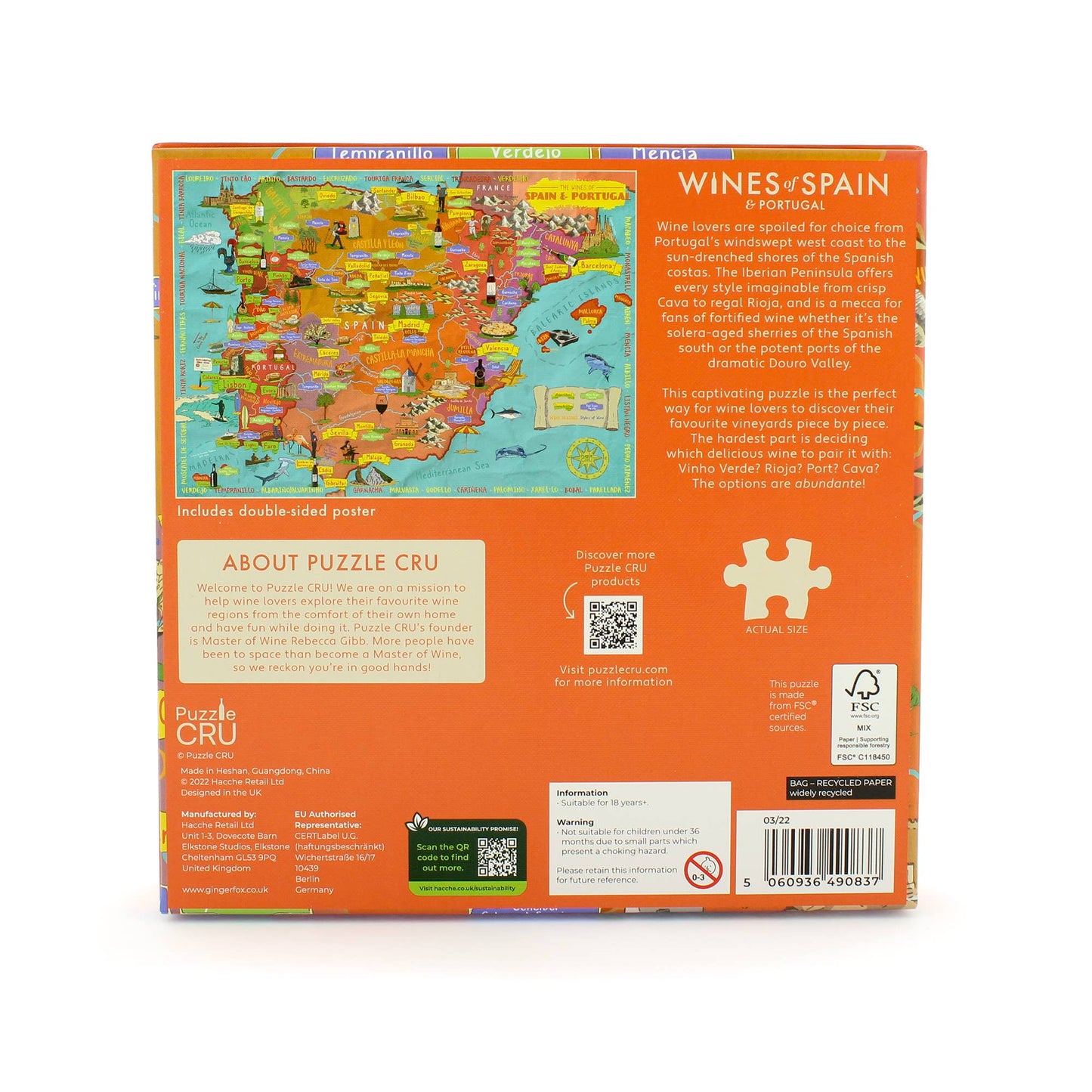 Wines of Spain & Portugal - Puzzle Cru